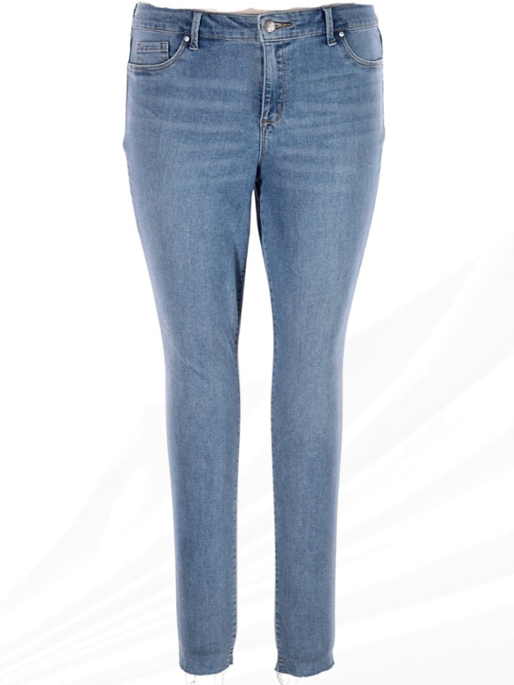 Jessica Simpson Light Wash Skinny Jeans Size 14 Mid Rise Stretch Denim